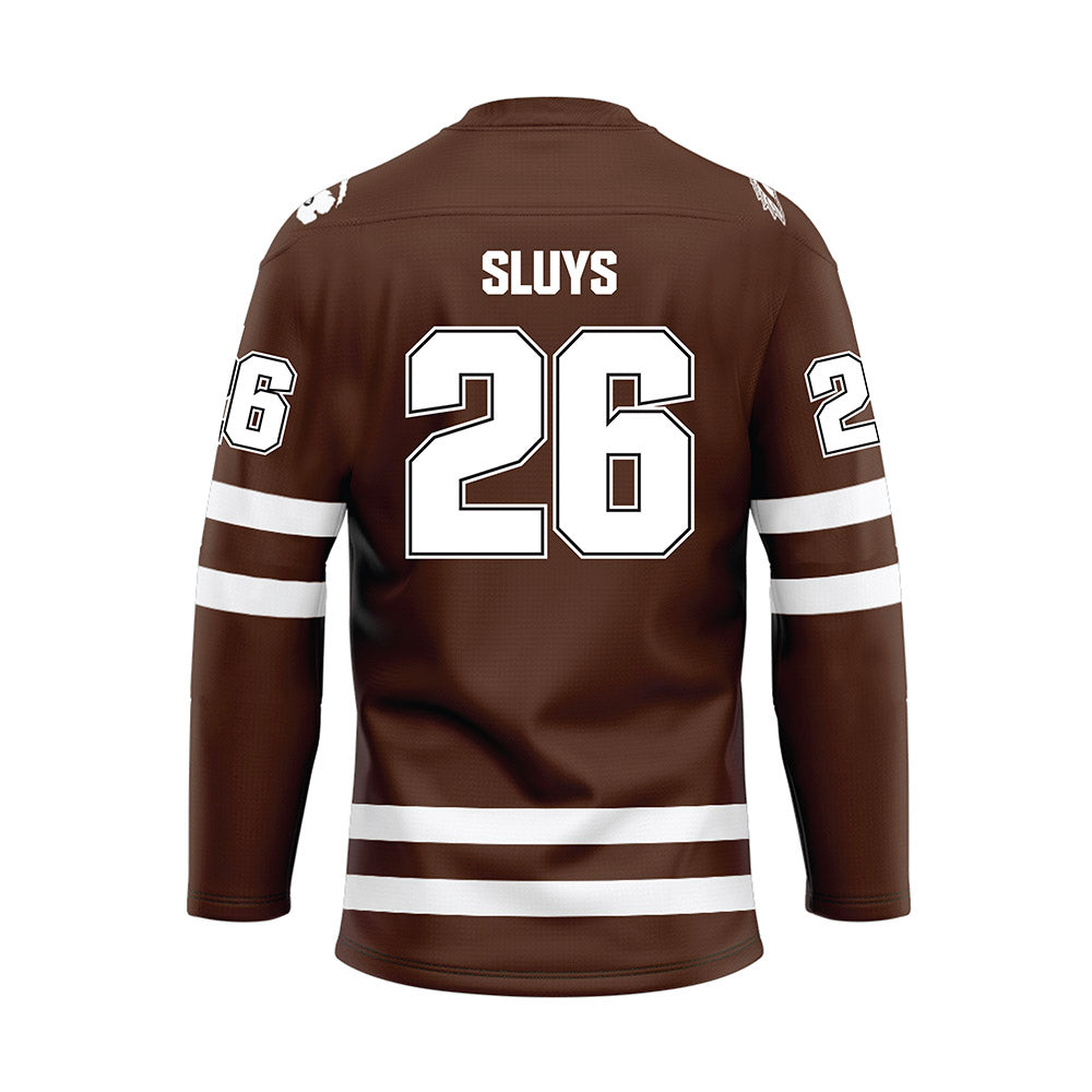 Western Michigan - NCAA Men's Ice Hockey : Jamison Sluys - Hockey Jersey-1