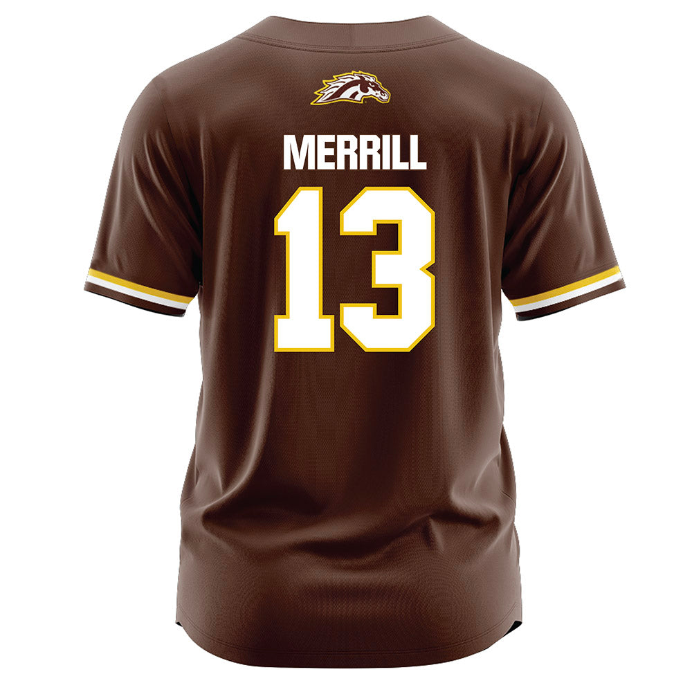 Western Michigan - NCAA Softball : Jadeyn Merrill - Brown Jersey-1