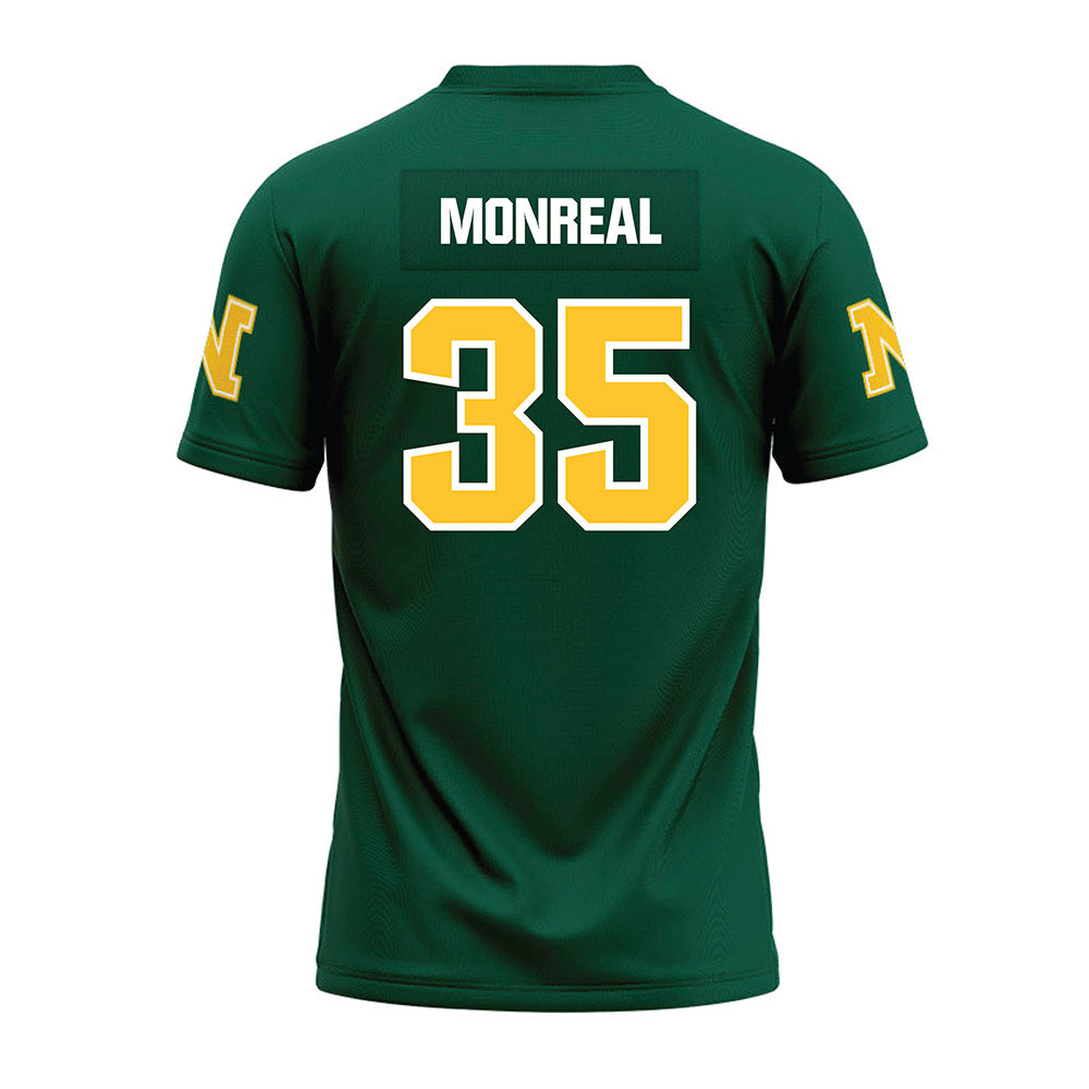 Northern Michigan - NCAA Football : Murphy Monreal - Green Premium Football Jersey-1