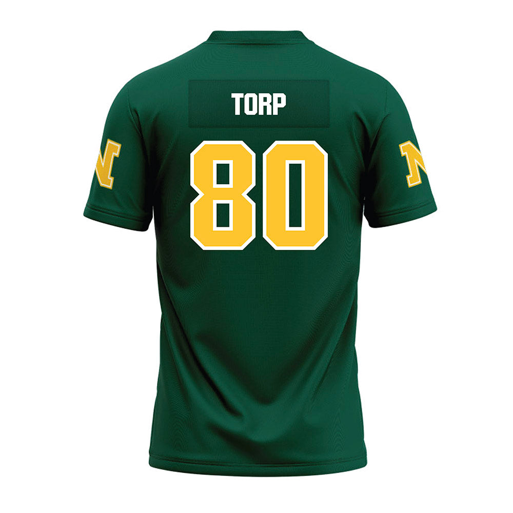 Northern Michigan - NCAA Football : Sawyer Torp - Green Premium Football Jersey-1