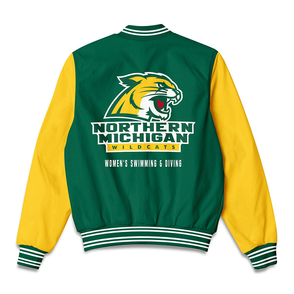 Northern Michigan - NCAA Women's Swimming & Diving : Jillian McKinley - Bomber Jacket