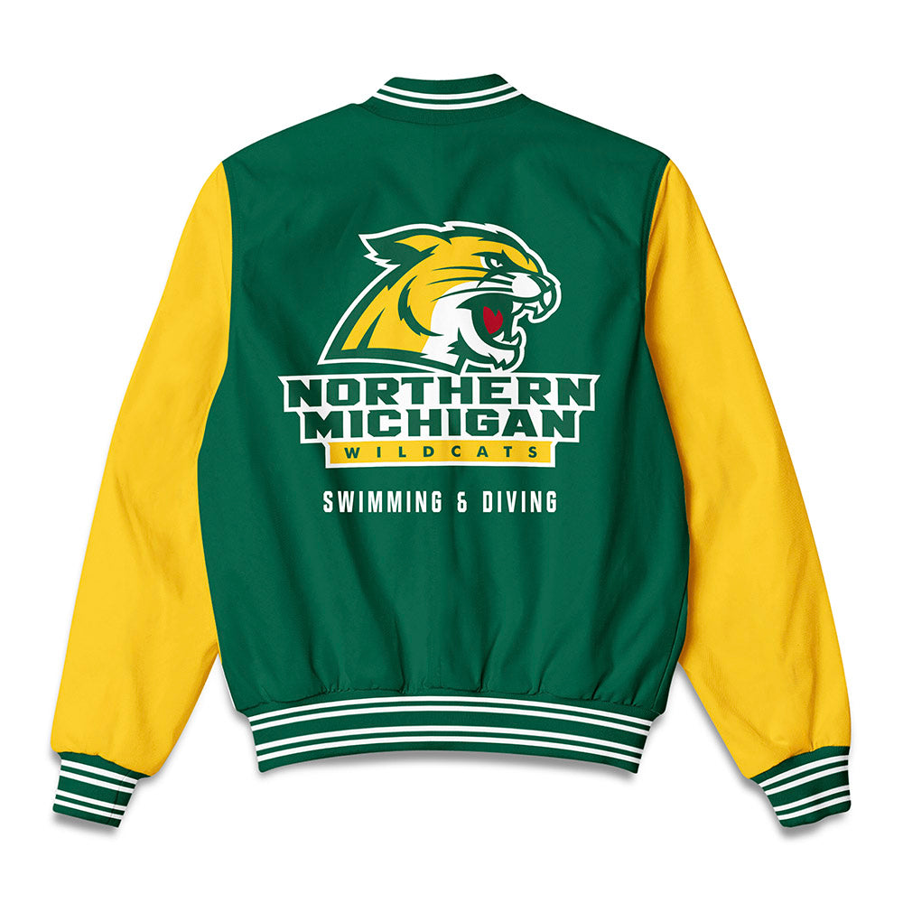 Northern Michigan - NCAA Women's Swimming & Diving : Grace Daly - Bomber Jacket-1