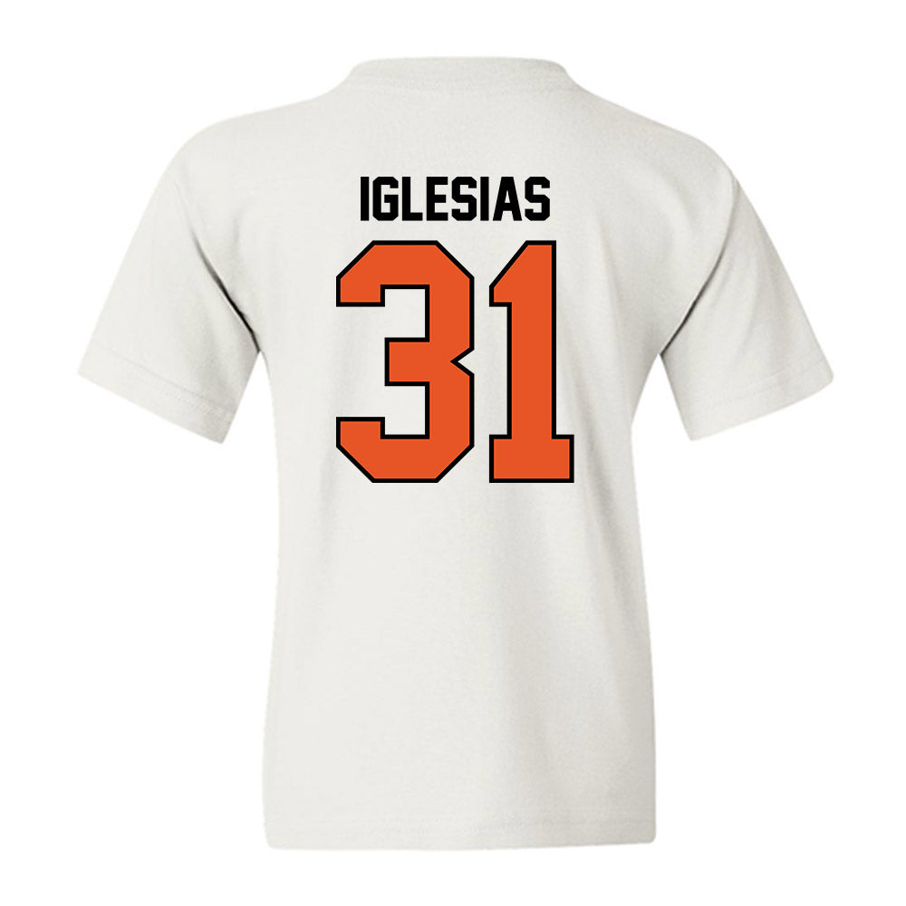 Pacific - NCAA Baseball : Justin Iglesias - Classic Shersey Youth T-Shirt-1