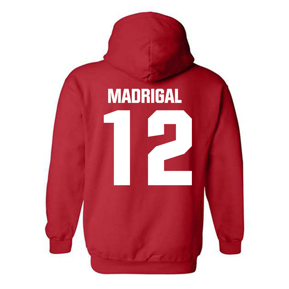 Bradley - NCAA Men's Soccer : Emilio Madrigal - Classic Shersey Hooded Sweatshirt-1