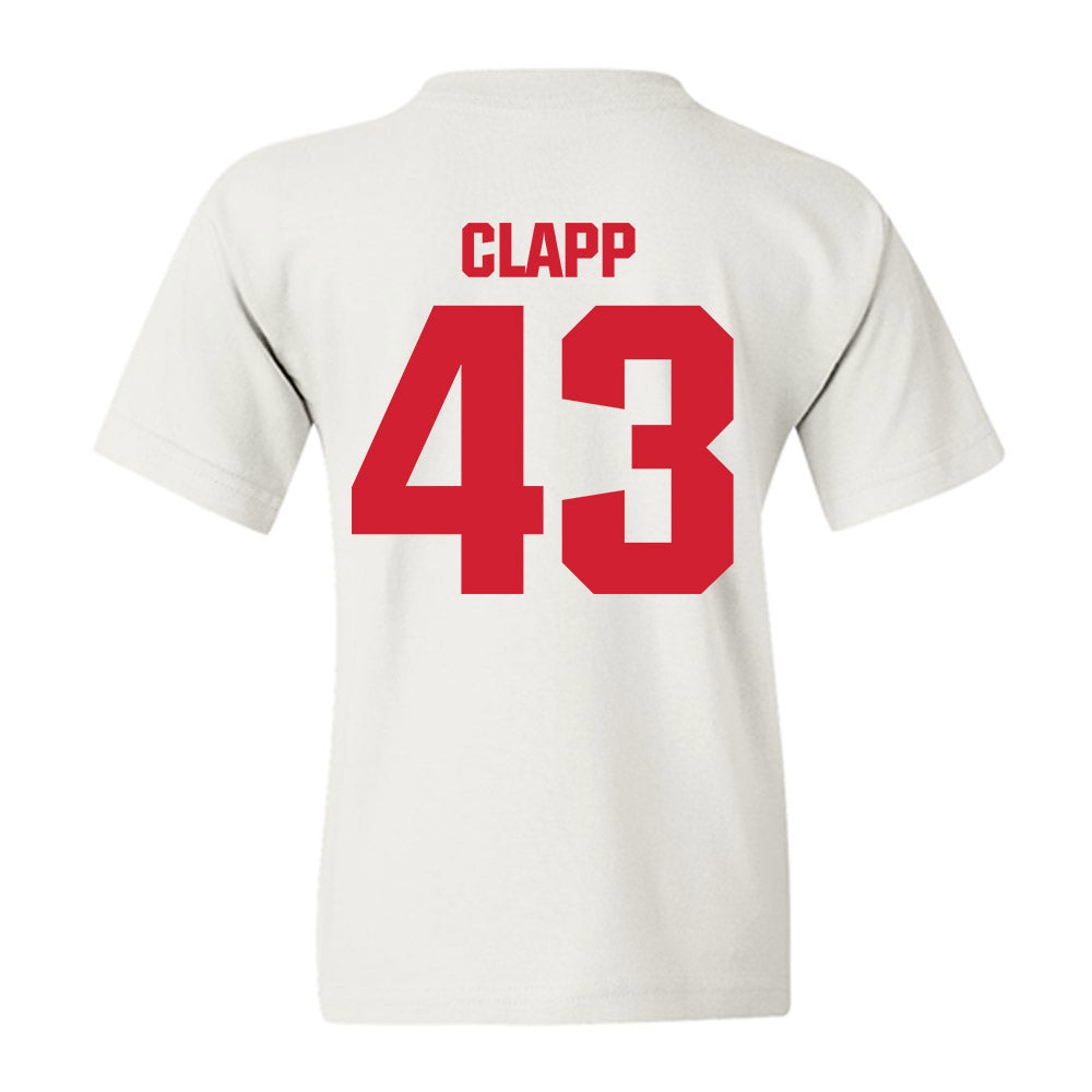 Bradley - NCAA Baseball : Reece Clapp - Classic Shersey Youth T-Shirt-1