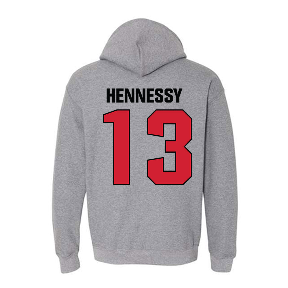 Bradley - NCAA Men's Basketball : Sam Hennessy - Classic Shersey Hooded Sweatshirt-1