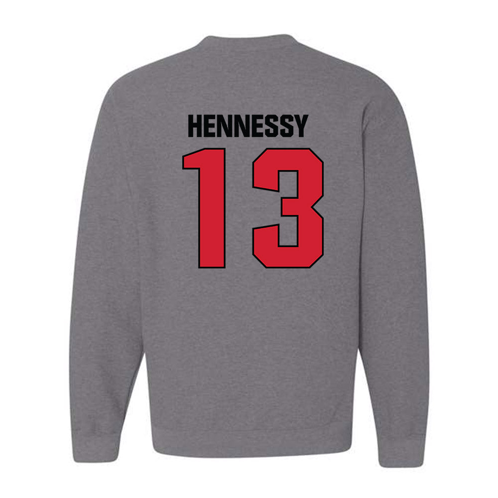 Bradley - NCAA Men's Basketball : Sam Hennessy - Classic Shersey Crewneck Sweatshirt-1
