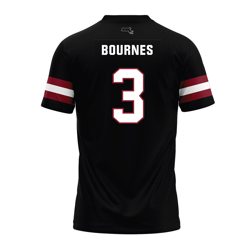 UMass - NCAA Football : Kendall Bournes - Black Premium Football Jersey-1