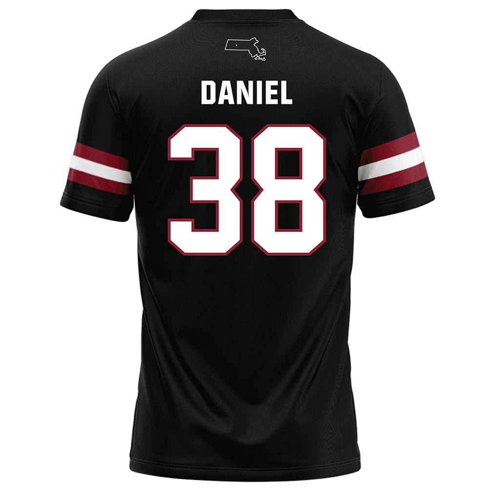 UMass - NCAA Football : Zeraun Daniel - Black Football Jersey-1