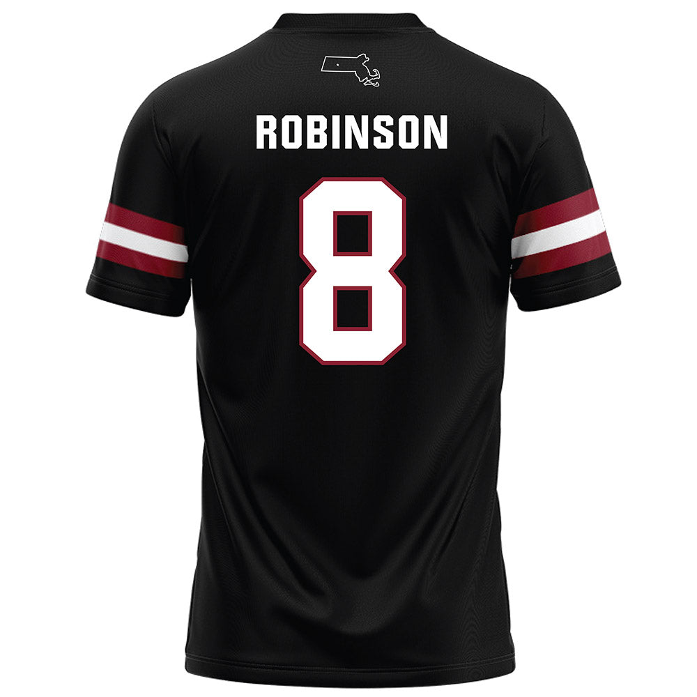UMass - NCAA Football : Aquan Robinson - Black Football Jersey-1