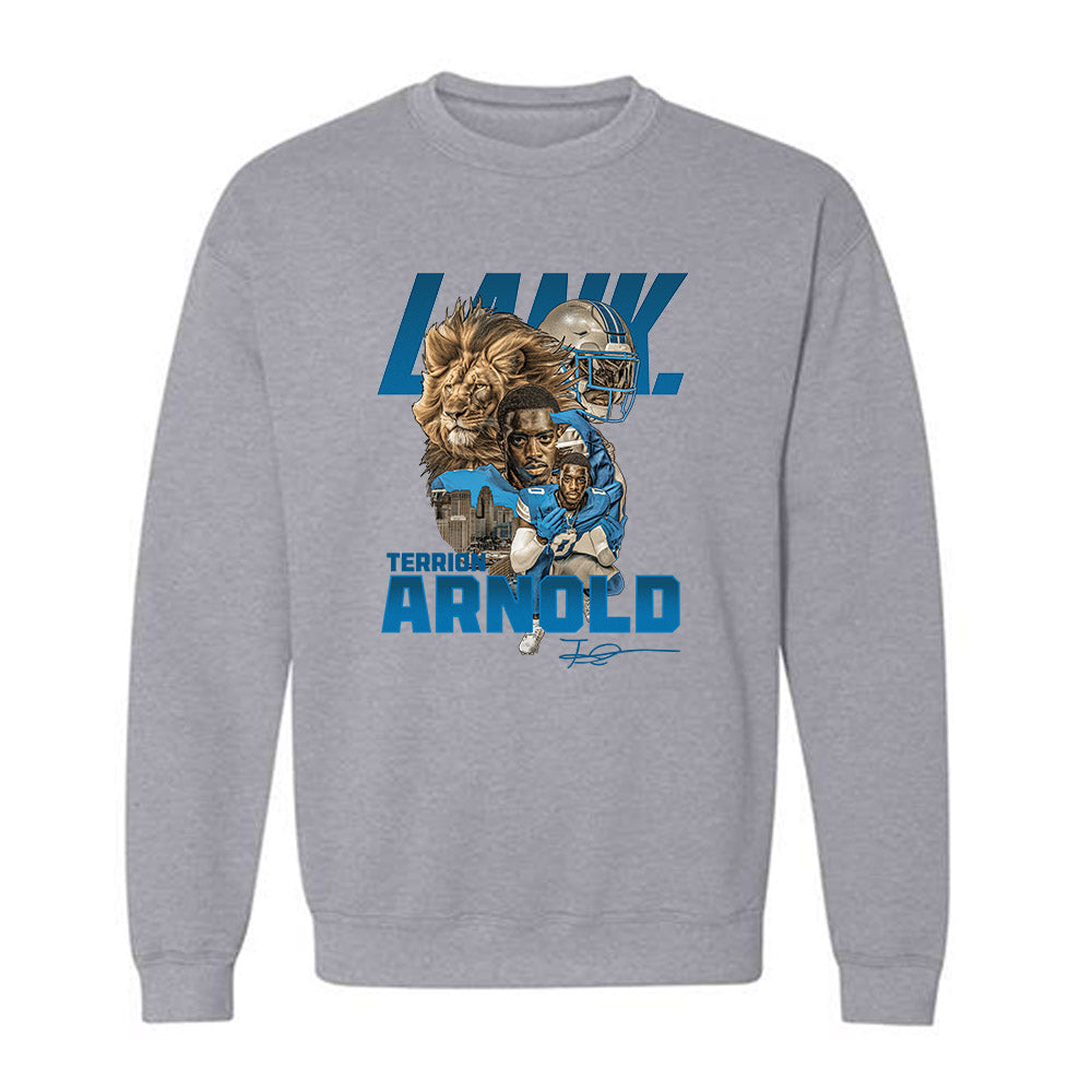LANK™ LET ALL NAYSAYERS KNOW™ x Detroit - NCAA Football : Terrion Arnold - Crewneck Sweatshirt