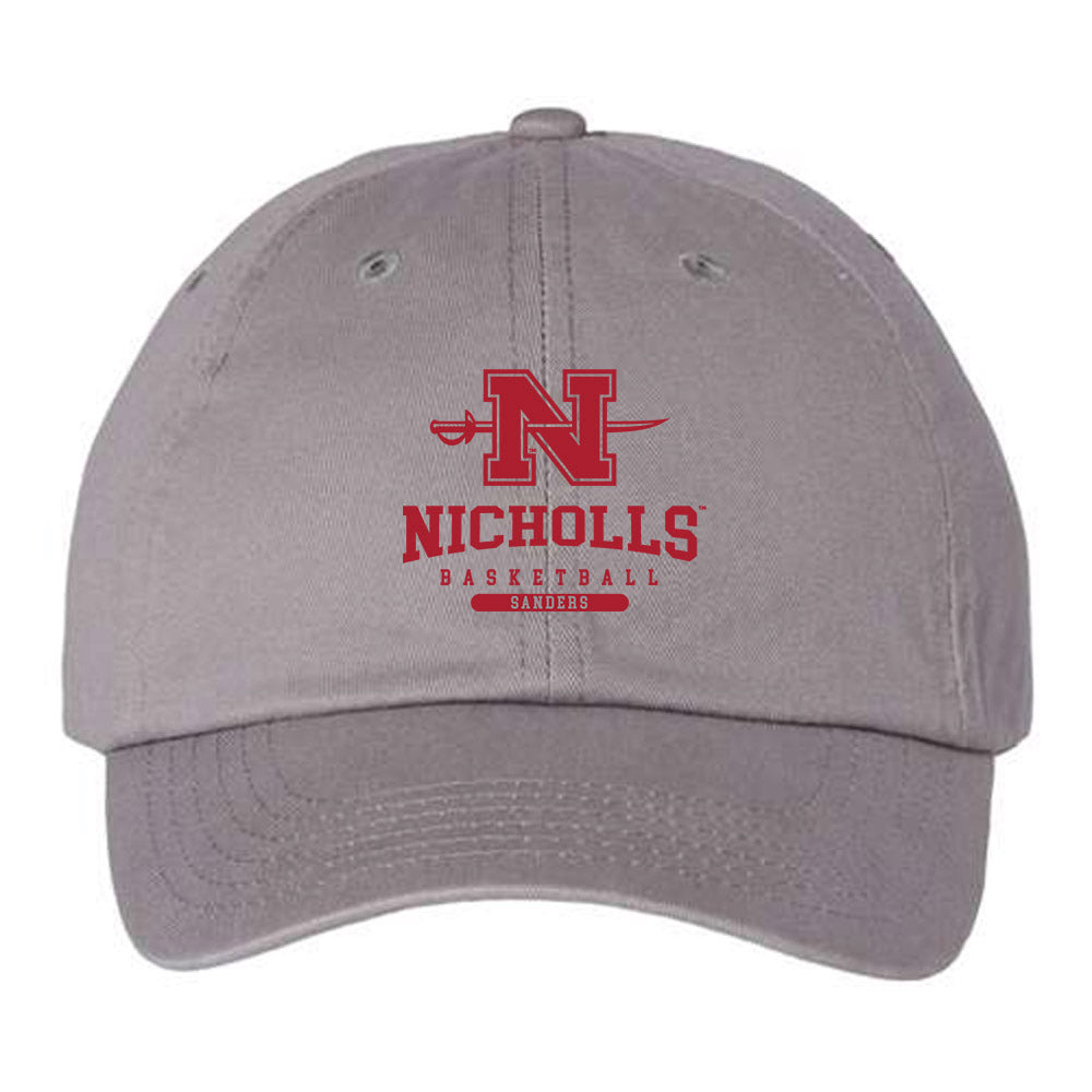Nicholls State - NCAA Men's Basketball : Grant Sanders - Dad Hat-0