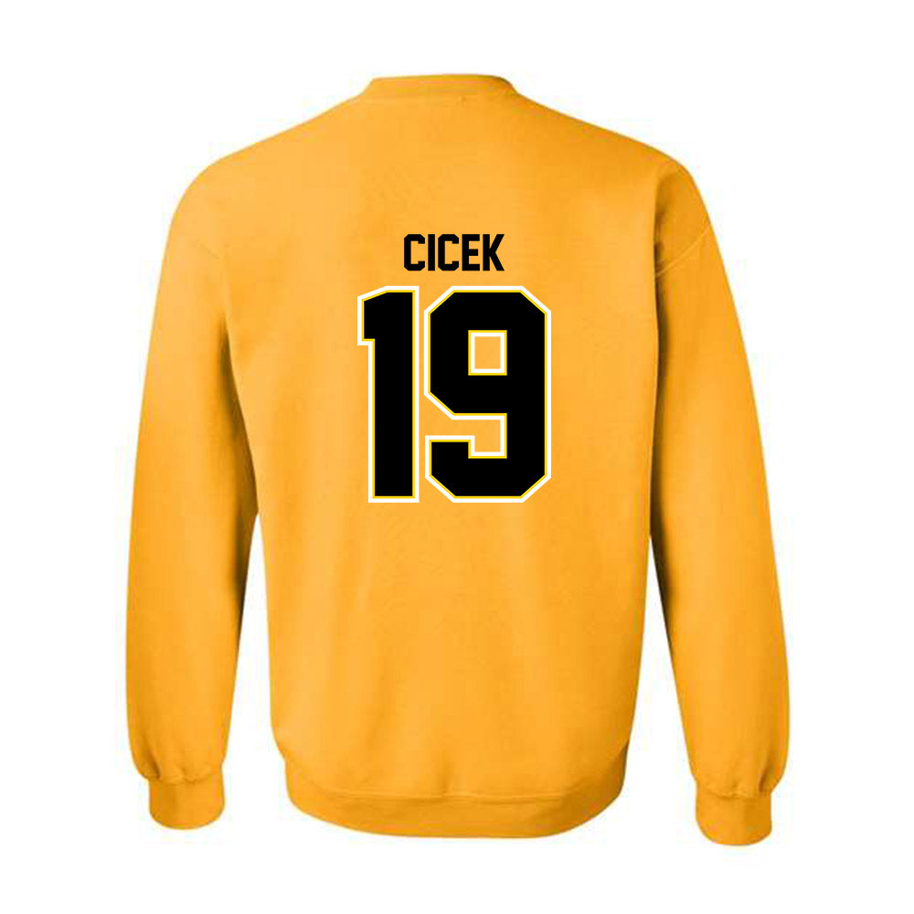 Michigan Tech - NCAA Men's Ice Hockey : Michael Cicek - Classic Shersey Crewneck Sweatshirt-1