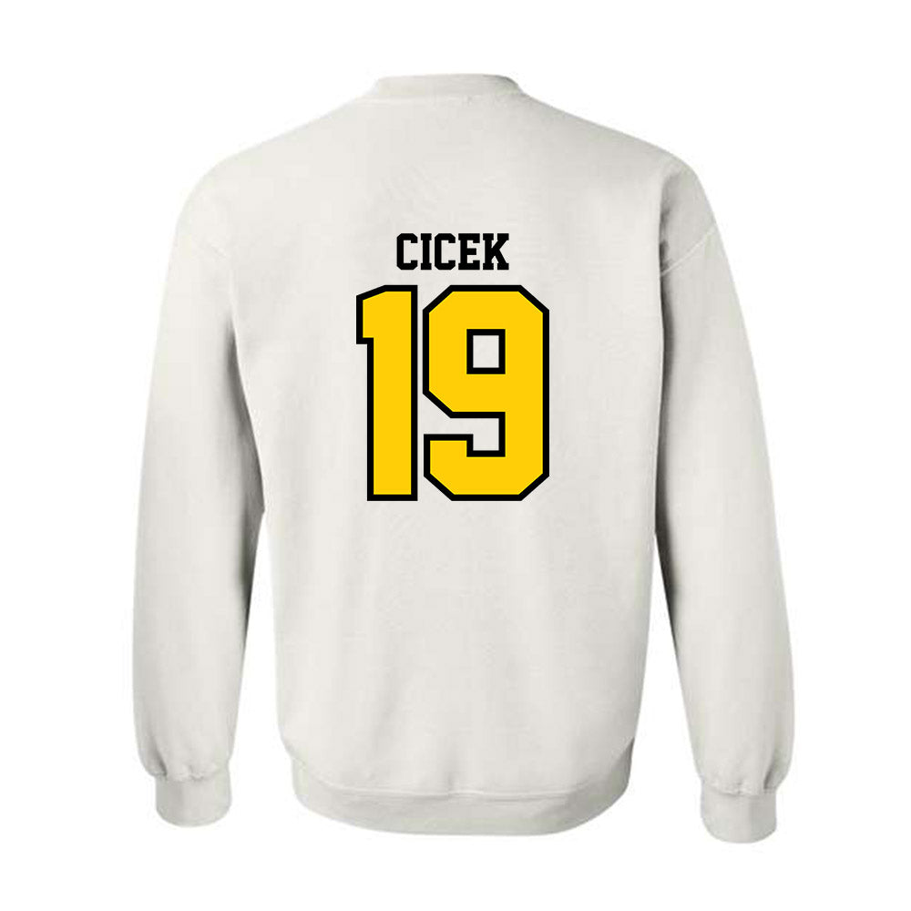 Michigan Tech - NCAA Men's Ice Hockey : Michael Cicek - Classic Shersey Crewneck Sweatshirt-1