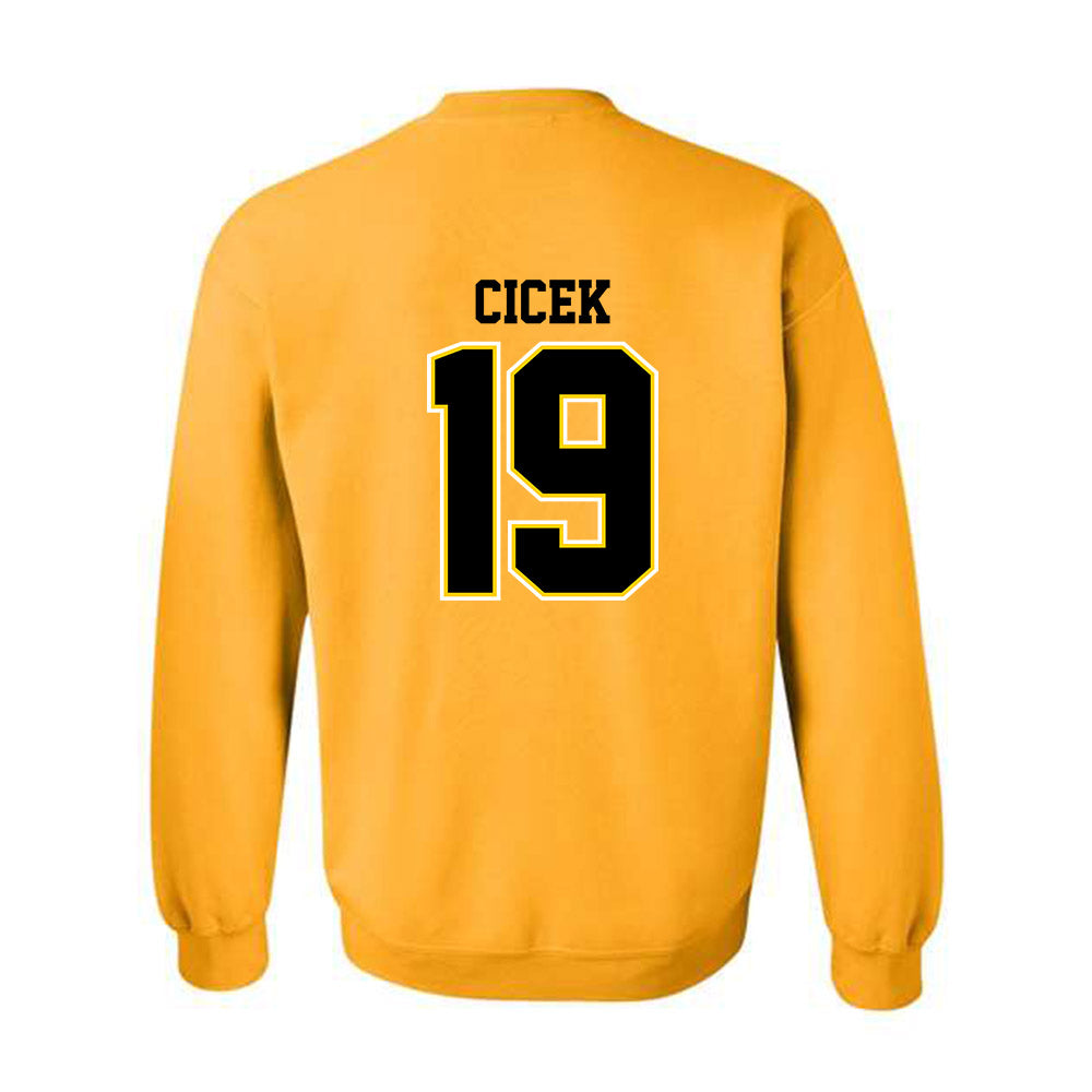 Michigan Tech - NCAA Men's Ice Hockey : Michael Cicek - Classic Shersey Crewneck Sweatshirt-1