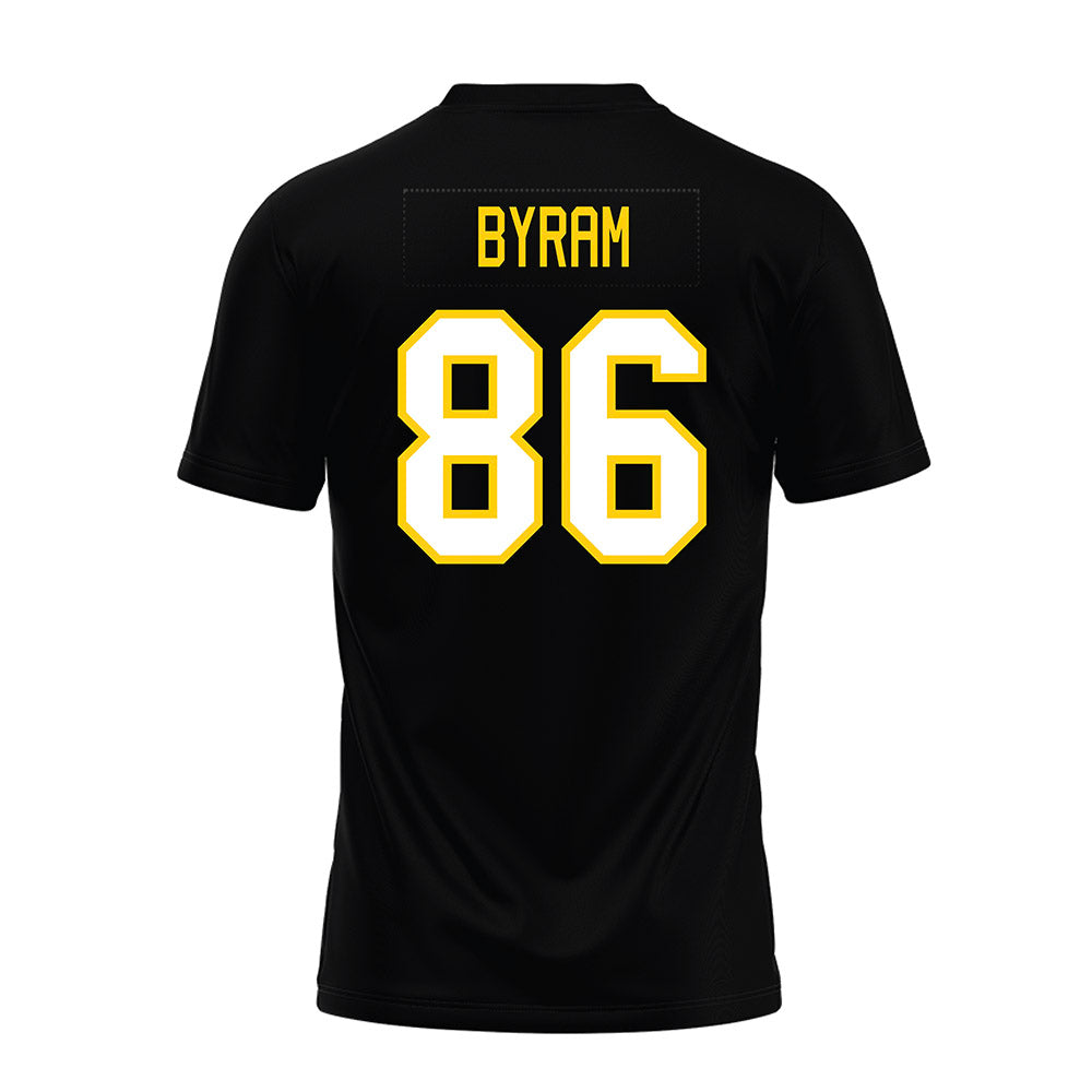 Michigan Tech - NCAA Football : Connor Byram - Black Premium Football Jersey-1