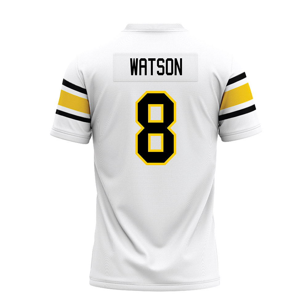 Michigan Tech - NCAA Football : Owen Watson - White Premium Football Jersey-1