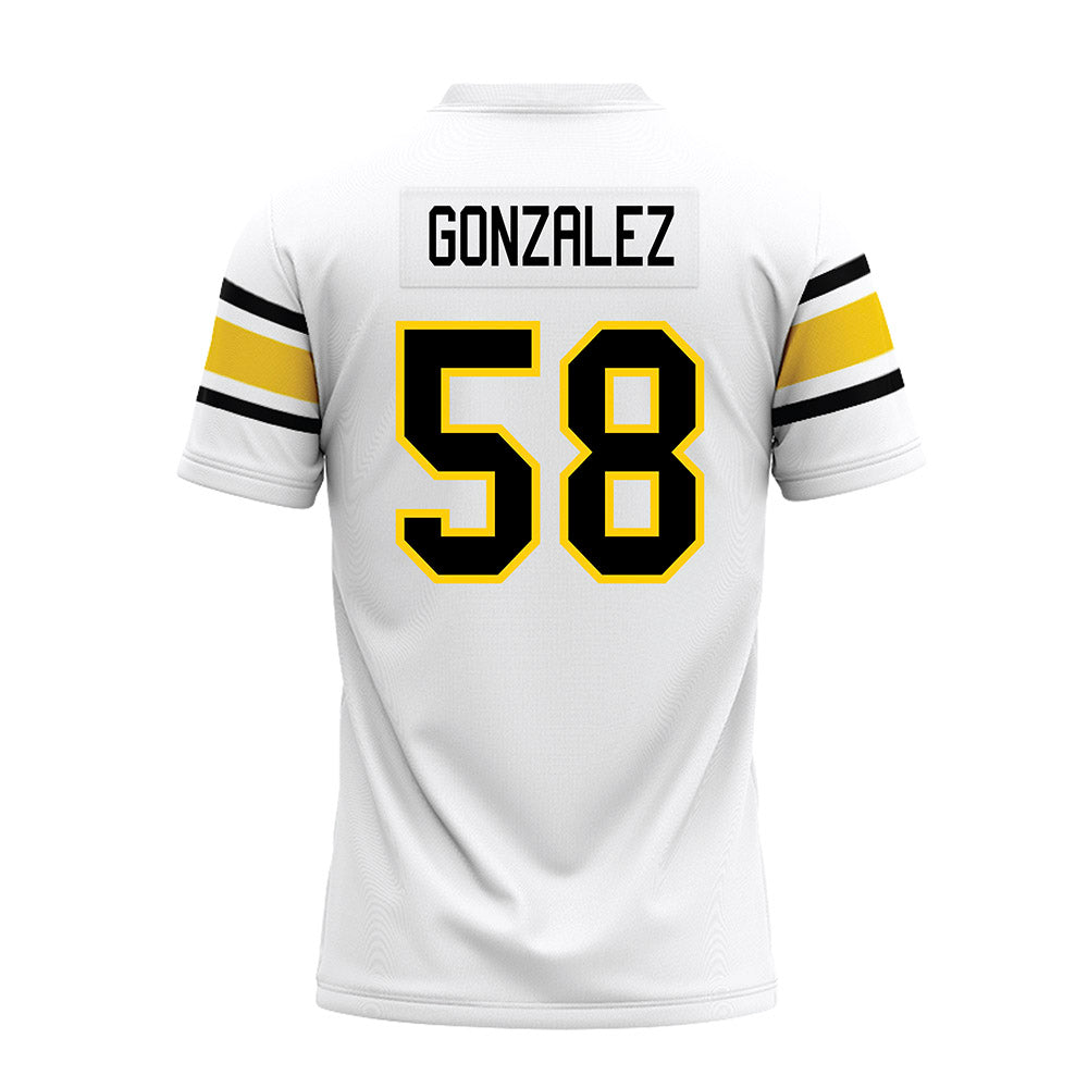 Michigan Tech - NCAA Football : Adrian Gonzalez - White Premium Football Jersey-1