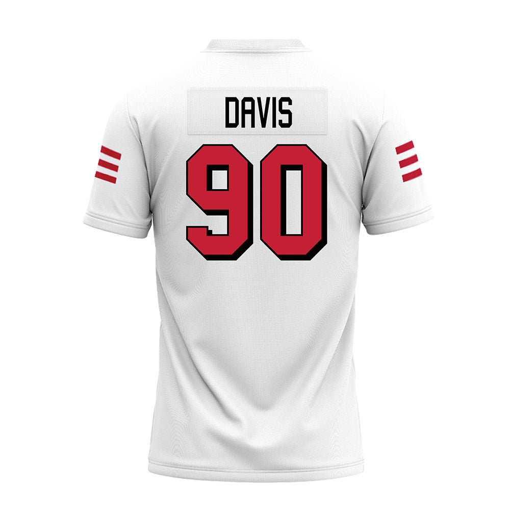 Miami of Ohio - NCAA Football : Donovan Davis - 2024 White Premium Football Jersey-1