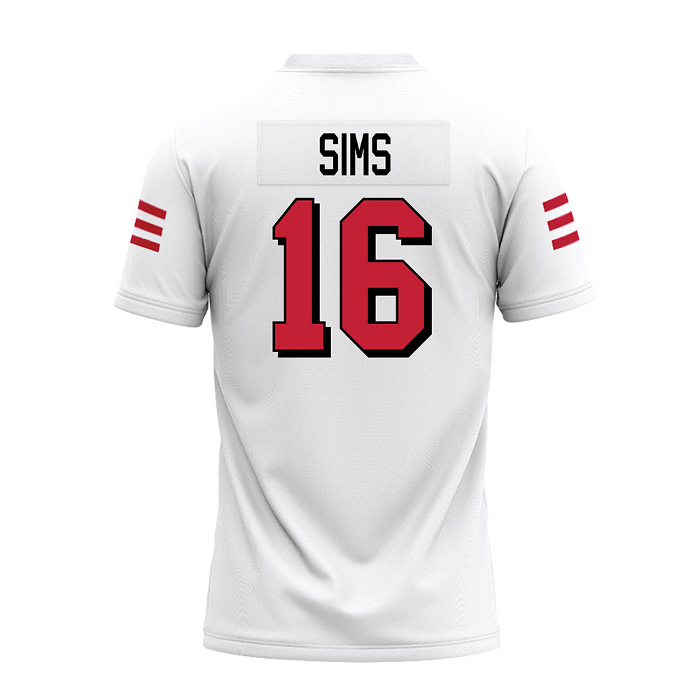 Miami of Ohio - NCAA Football : Ryan Sims - 2024 White Premium Football Jersey-1