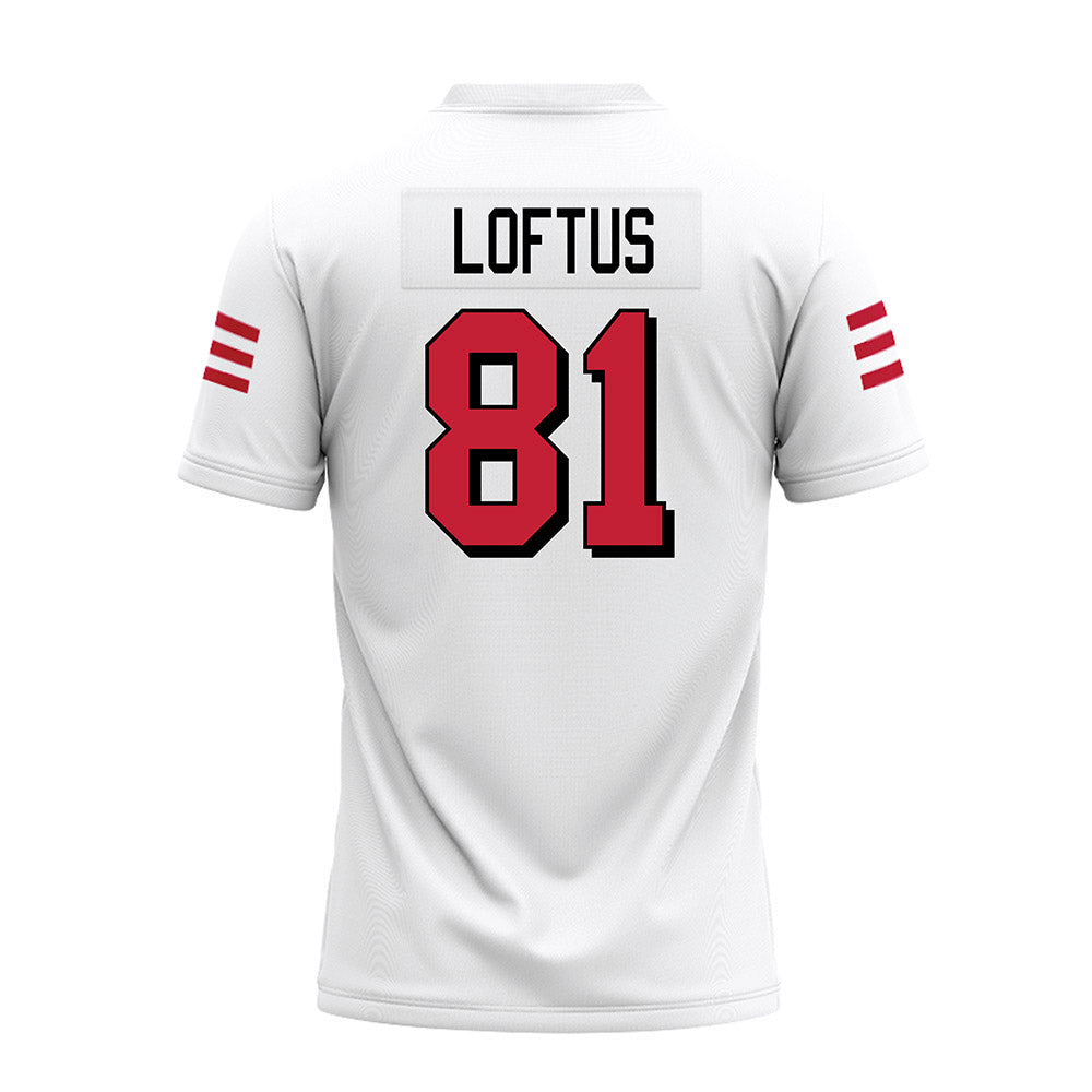 Miami of Ohio - NCAA Football : Brendan Loftus - 2024 White Premium Football Jersey-1
