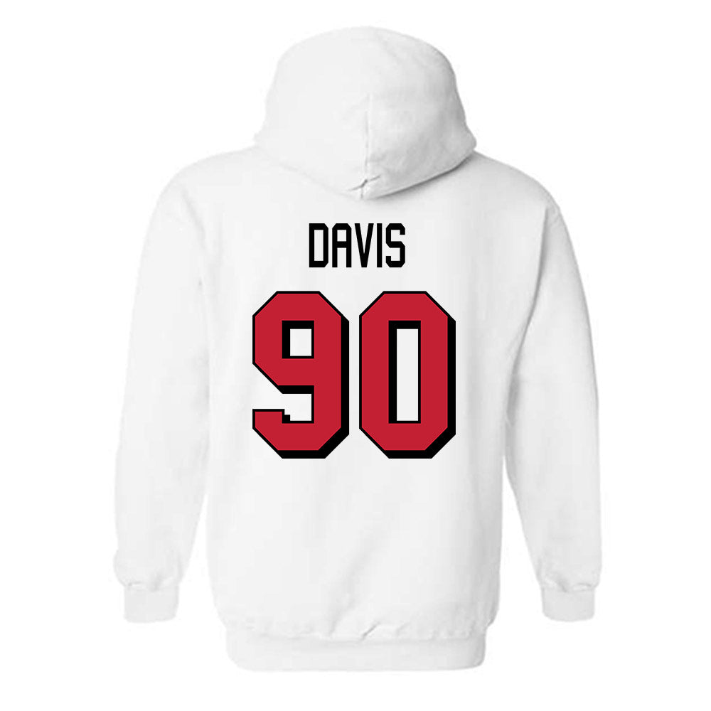 Miami of Ohio - NCAA Football : Donovan Davis - 2024 Replica Shersey Hooded Sweatshirt-1