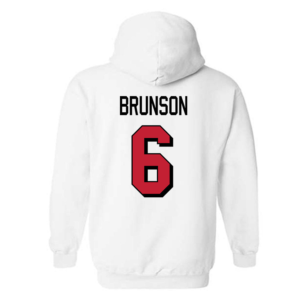 Miami of Ohio - NCAA Football : Jordan Brunson - 2024 Replica Shersey Hooded Sweatshirt-1