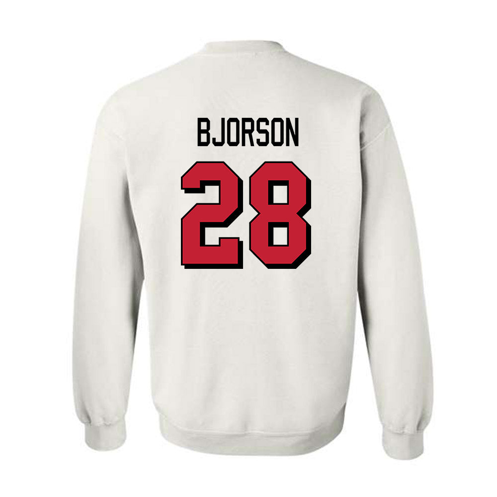 Miami of Ohio - NCAA Football : Andrew Bjorson - 2024 Replica Shersey Crewneck Sweatshirt-1