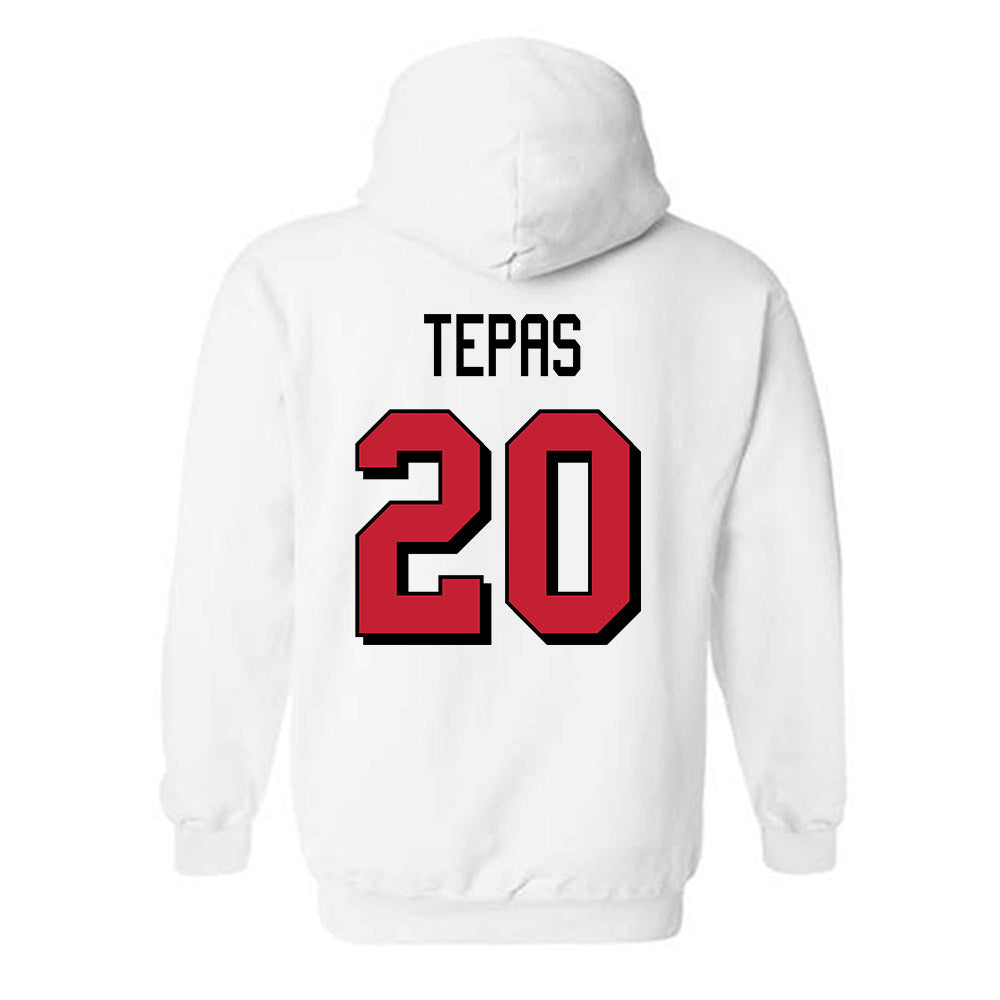 Miami of Ohio - NCAA Football : Ian Tepas - 2024 Replica Shersey Hooded Sweatshirt-1