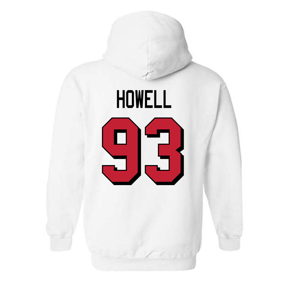 Miami of Ohio - NCAA Football : Logan Howell - 2024 Replica Shersey Hooded Sweatshirt-1