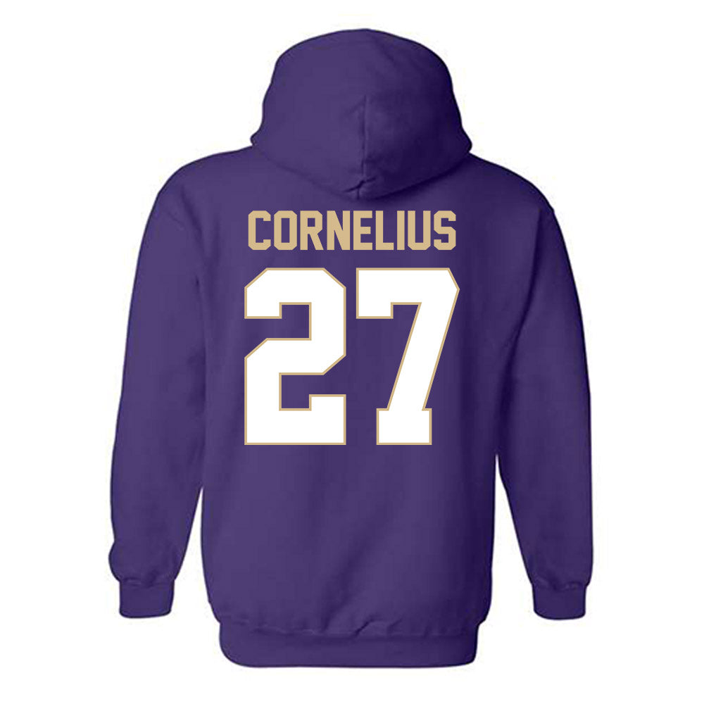 Western Carolina - NCAA Football : Jayden Cornelius - Classic Shersey Hooded Sweatshirt-1