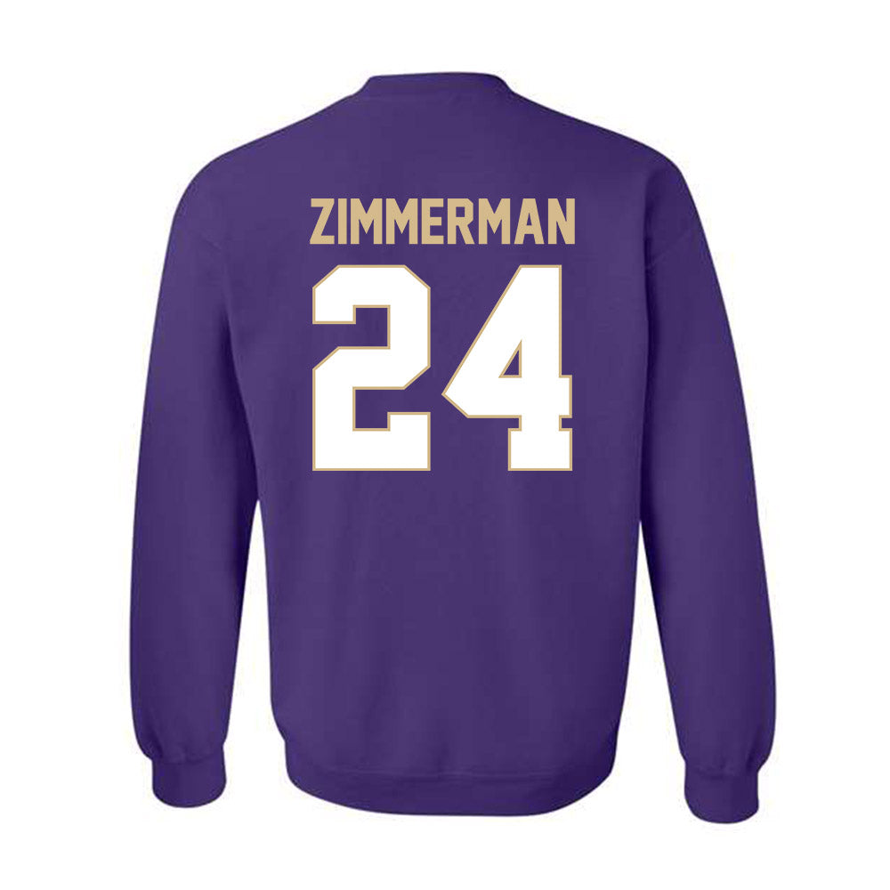 Western Carolina - NCAA Women's Basketball : Justice Zimmerman - Classic Shersey Crewneck Sweatshirt-1