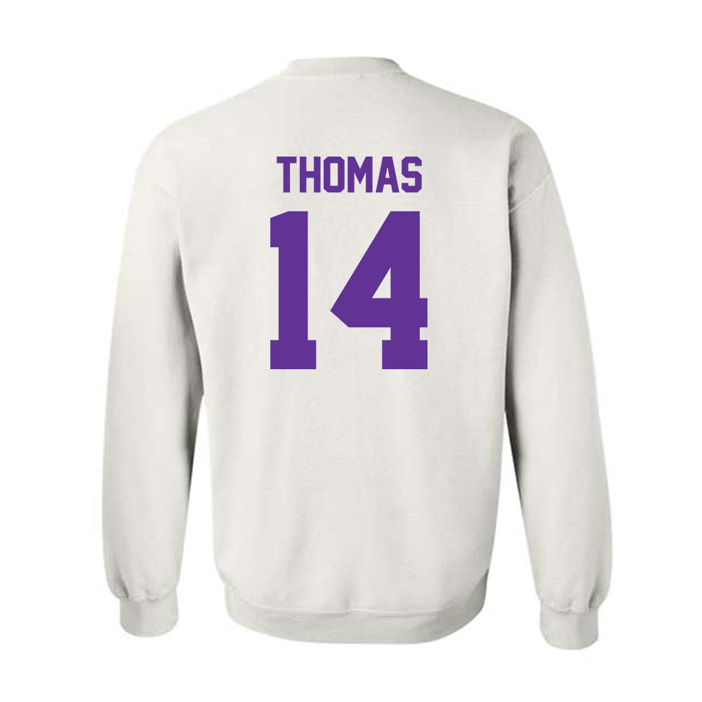Western Carolina - NCAA Football : Josiah Thomas - Classic Shersey Crewneck Sweatshirt-1