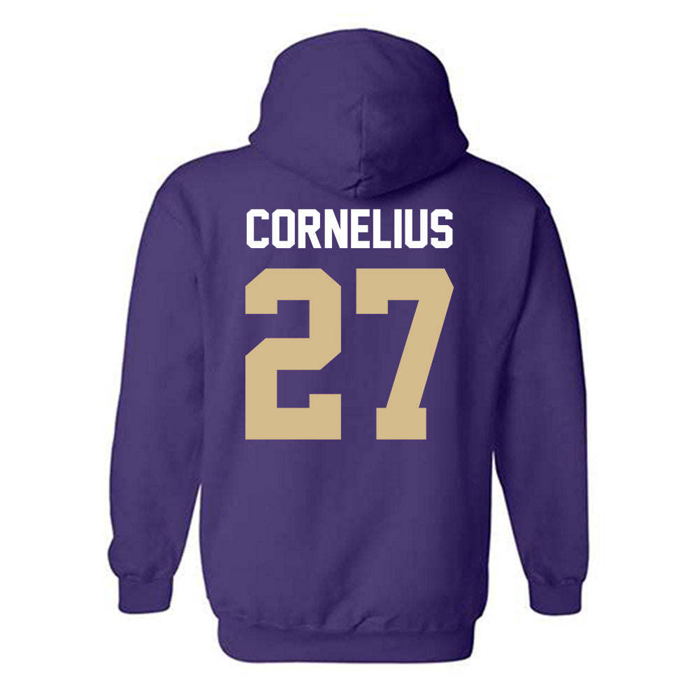 Western Carolina - NCAA Football : Jayden Cornelius - Classic Shersey Hooded Sweatshirt-1