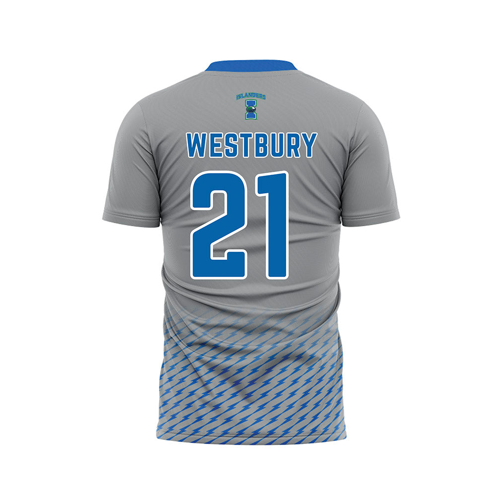 Texas A&M Corpus Christi - NCAA Women's Soccer : Morgan Westbury - Grey Soccer Jersey-1
