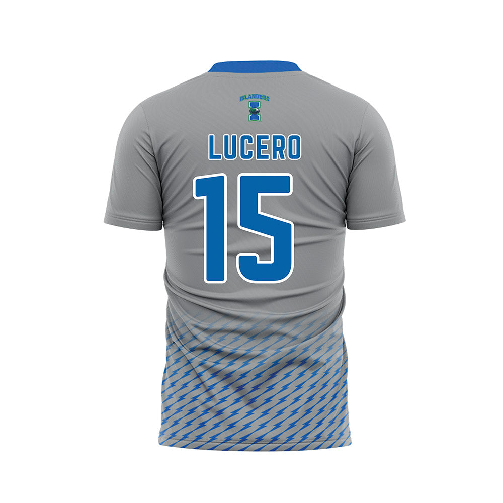 Texas A&M Corpus Christi - NCAA Women's Soccer : Emma Lucero - Grey Soccer Jersey-1