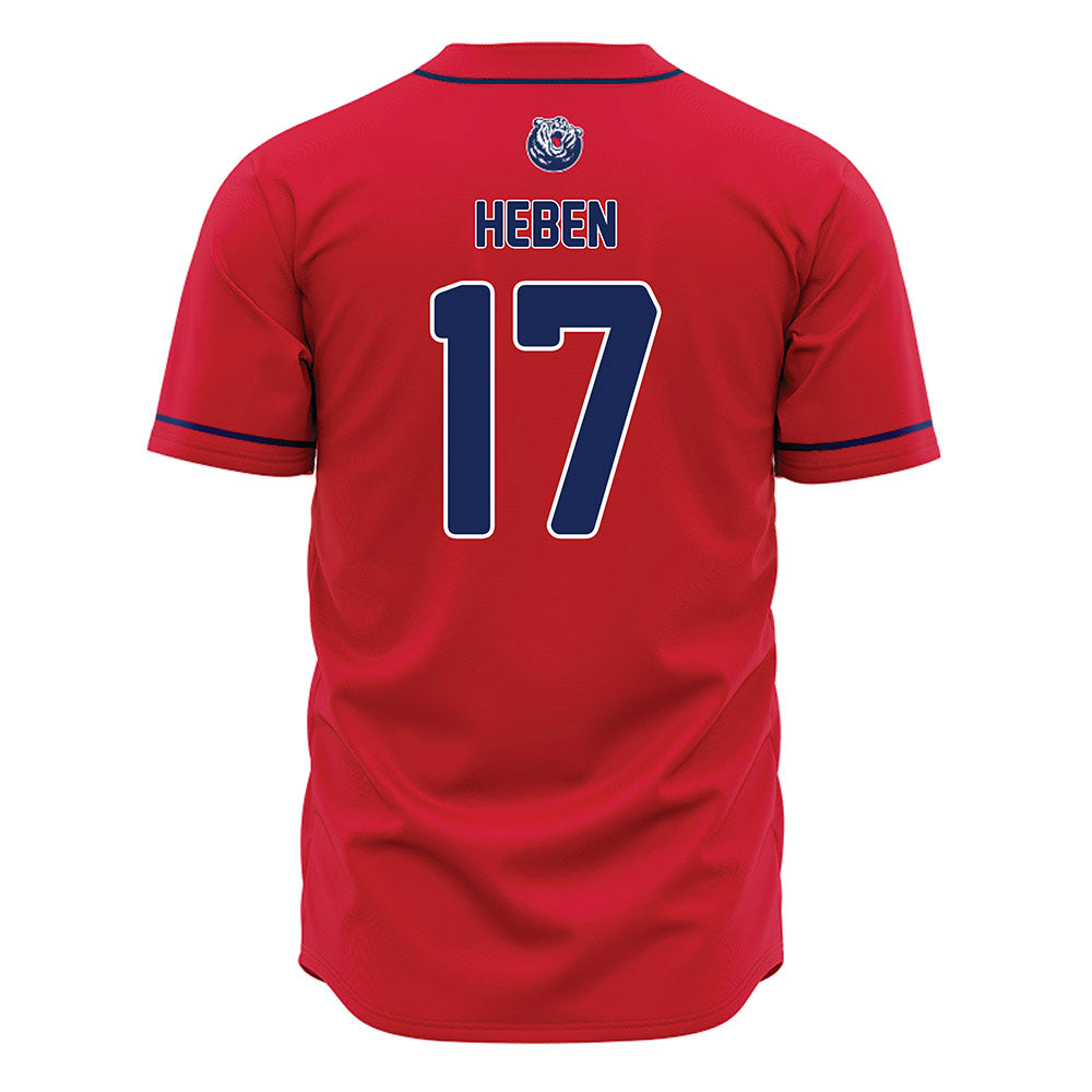 Belmont - NCAA Baseball : Preston Heben - Red Jersey-1