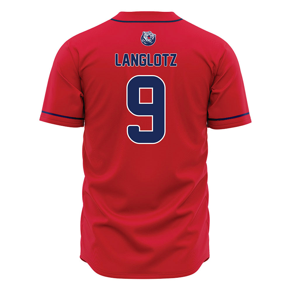 Belmont - NCAA Baseball : Brody Langlotz - Red Jersey-1