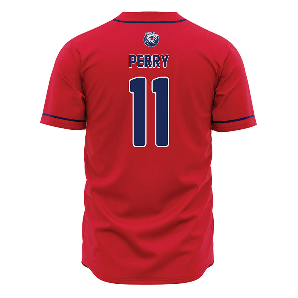 Belmont - NCAA Baseball : Andrew Perry - Red Jersey-1