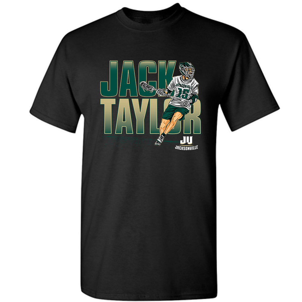 Jacksonville - NCAA Men's Lacrosse : Jack Taylor - Individual Caricature T-Shirt