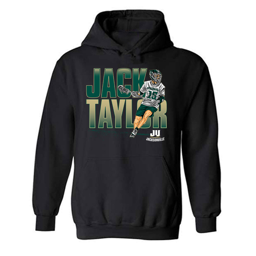 Jacksonville - NCAA Men's Lacrosse : Jack Taylor - Individual Caricature Hooded Sweatshirt