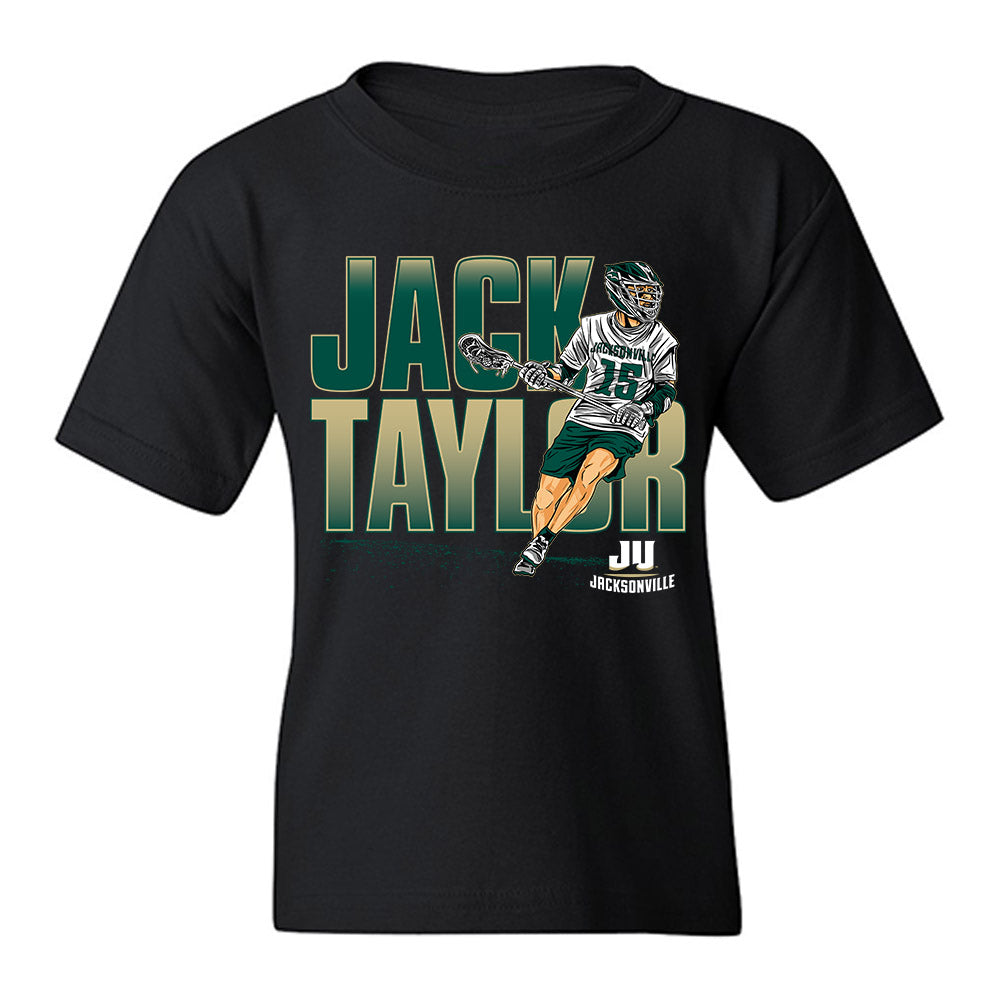 Jacksonville - NCAA Men's Lacrosse : Jack Taylor - Individual Caricature Youth T-Shirt