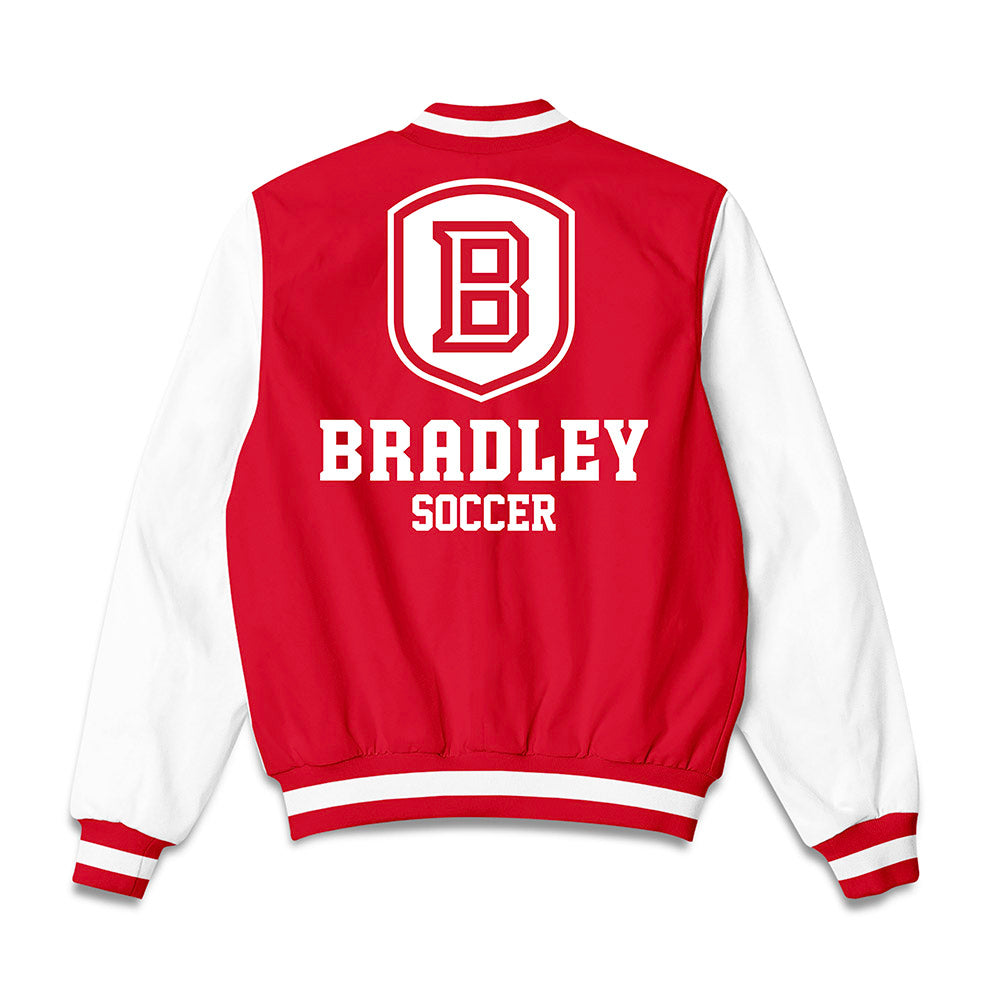 Bradley - NCAA Men's Soccer : Dom Woolley - Bomber Jacket-1
