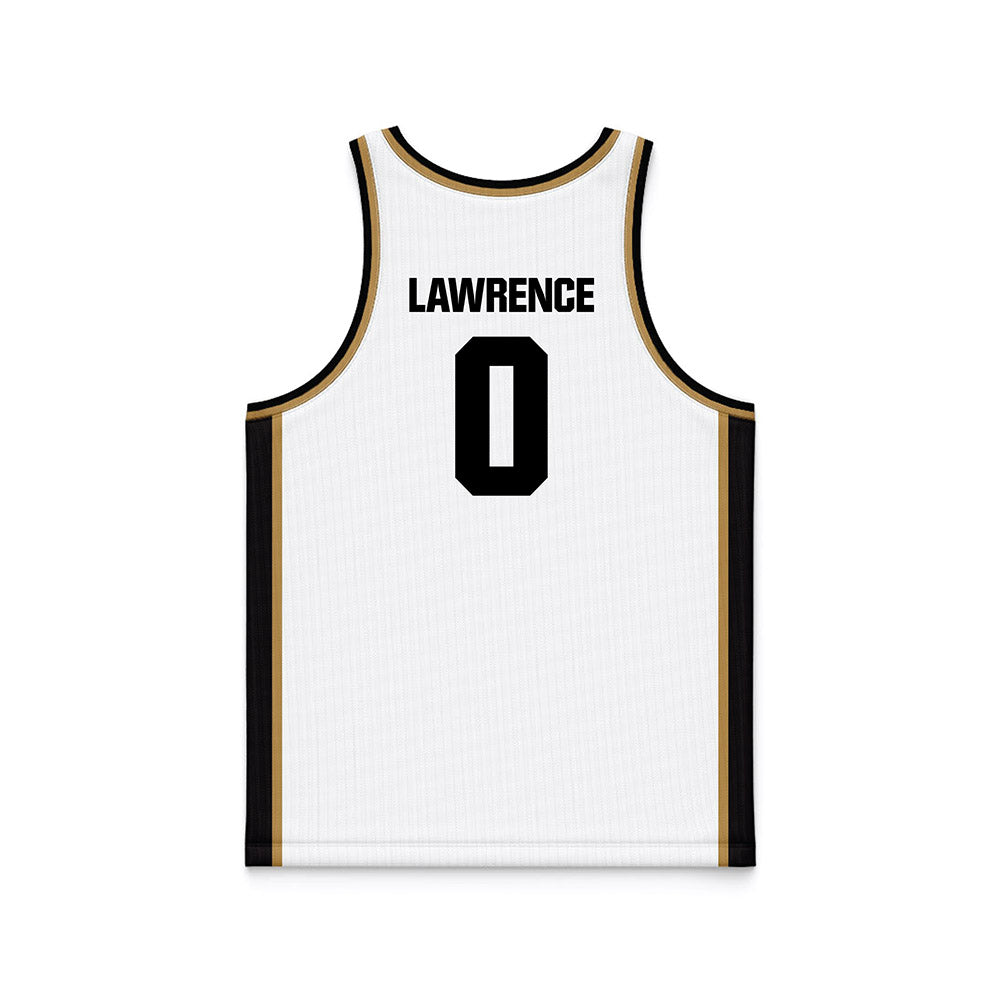 Oakland - NCAA Women's Basketball : Kyra Lawrence - White Basketball Jersey-1