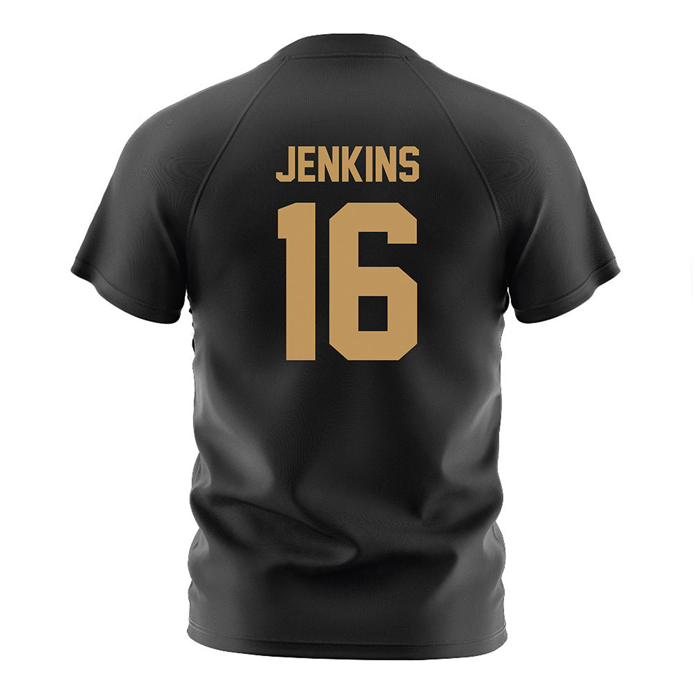 Oakland - NCAA Women's Soccer : Corinne Jenkins - Black Soccer Jersey-1