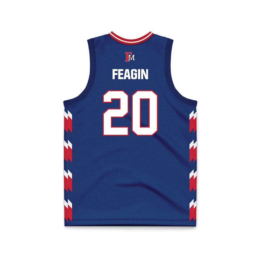 Francis Marion - NCAA Women's Basketball : Mackenzie Feagin - Navy Basketball Jersey-1