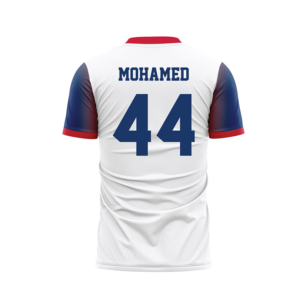 Francis Marion - NCAA Men's Soccer : Zaid Mohamed - White Soccer Jersey-1