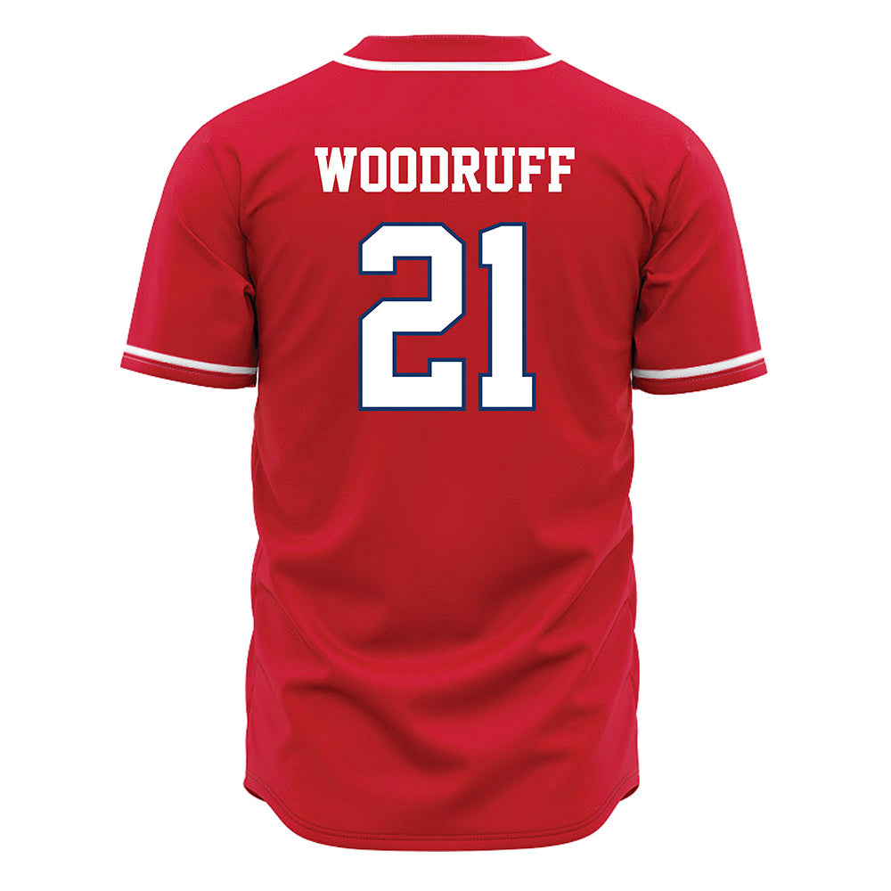 Francis Marion - NCAA Baseball : Daemon Woodruff - Red Jersey-1