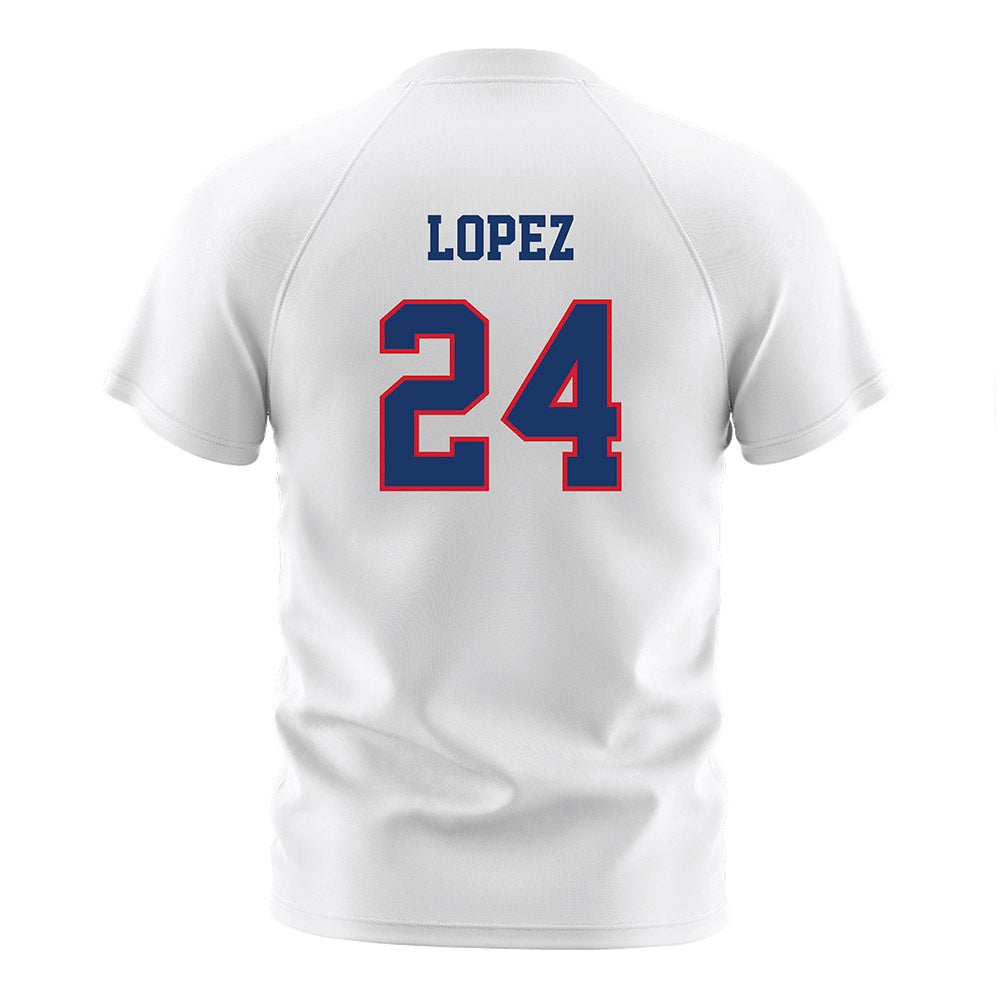 Francis Marion - NCAA Women's Soccer : Alena Lopez - White Soccer Jersey-1