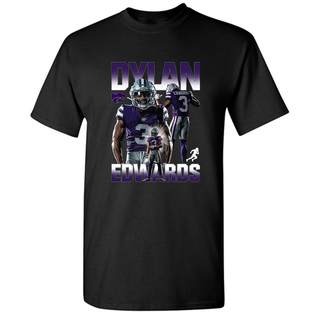 Kansas State - NCAA Football : Dylan Edwards - Player Collage T-Shirt